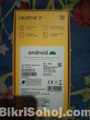 Realme 7i  8GB-128GB